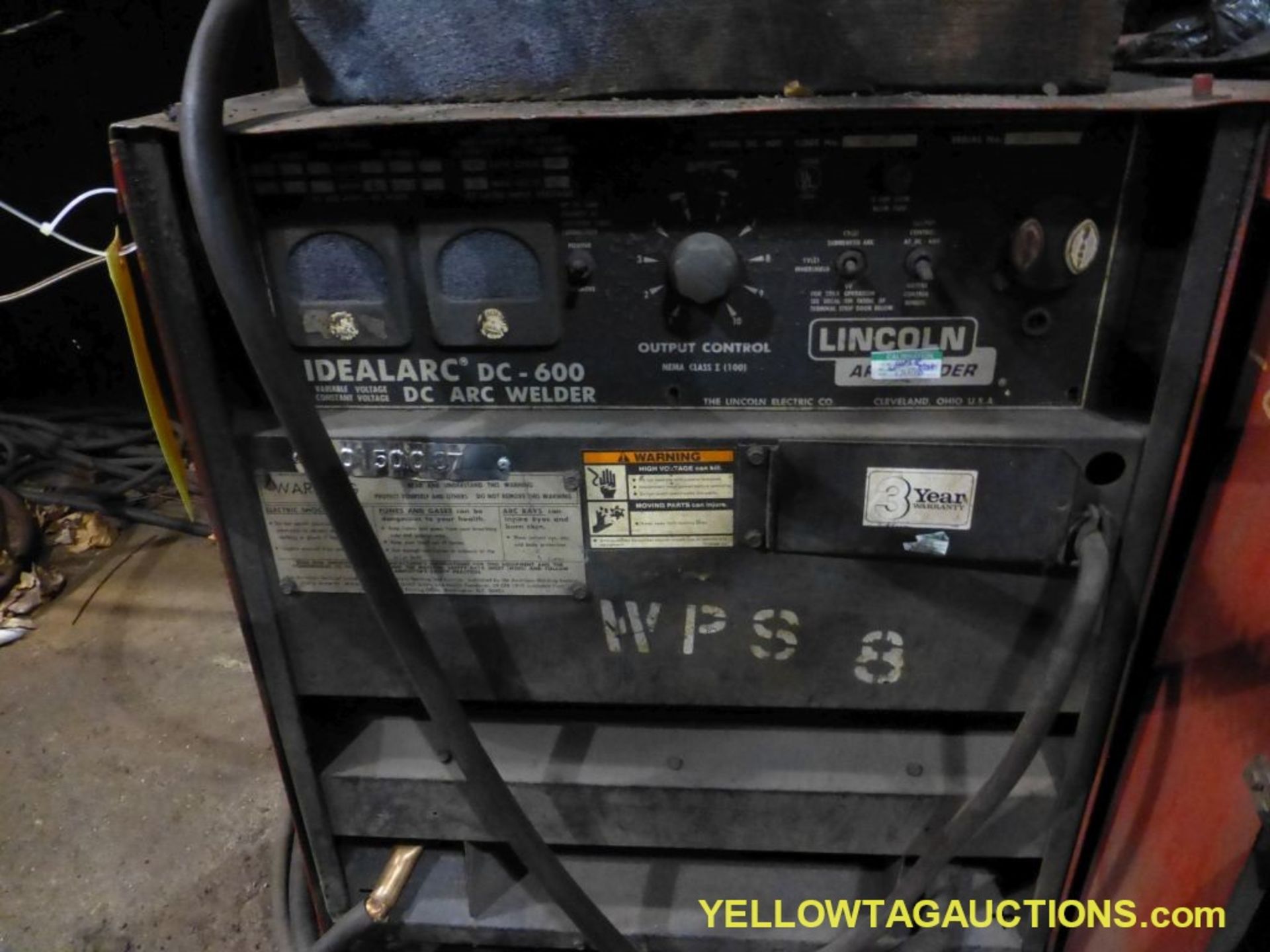 Lincoln Electric Ideal Arc DC-600 Welder | Includes: Multiprocess Switch & LN-9 Wire Feeder - Image 3 of 14