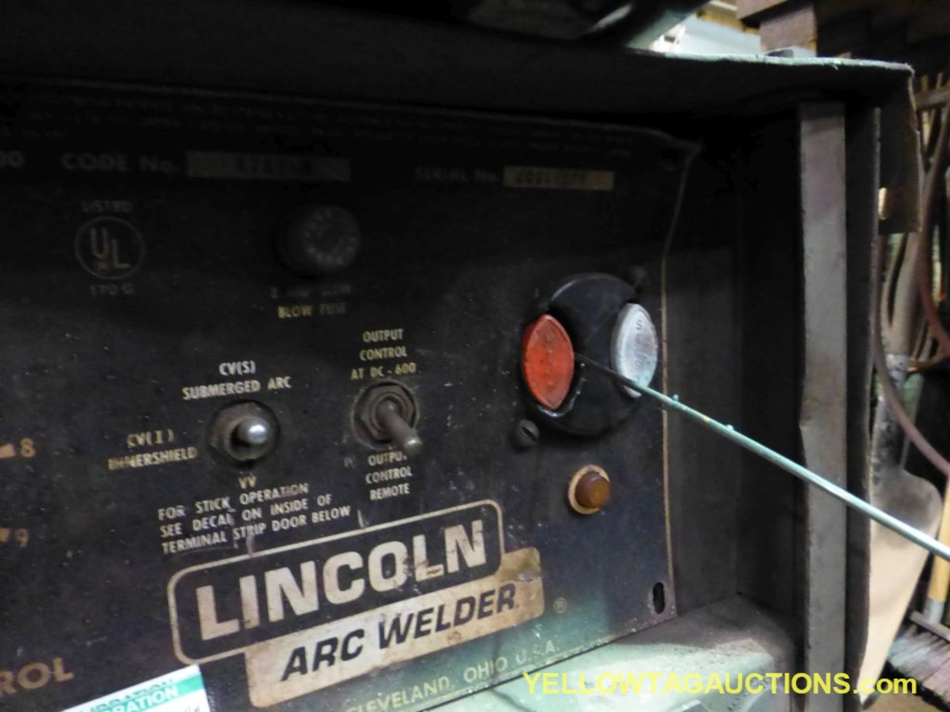 Lincoln Electrical Ideal Arc 600 DC Welder | Includes: Lincoln Squirt Welder Wire Feeder LN-9 - Image 5 of 16