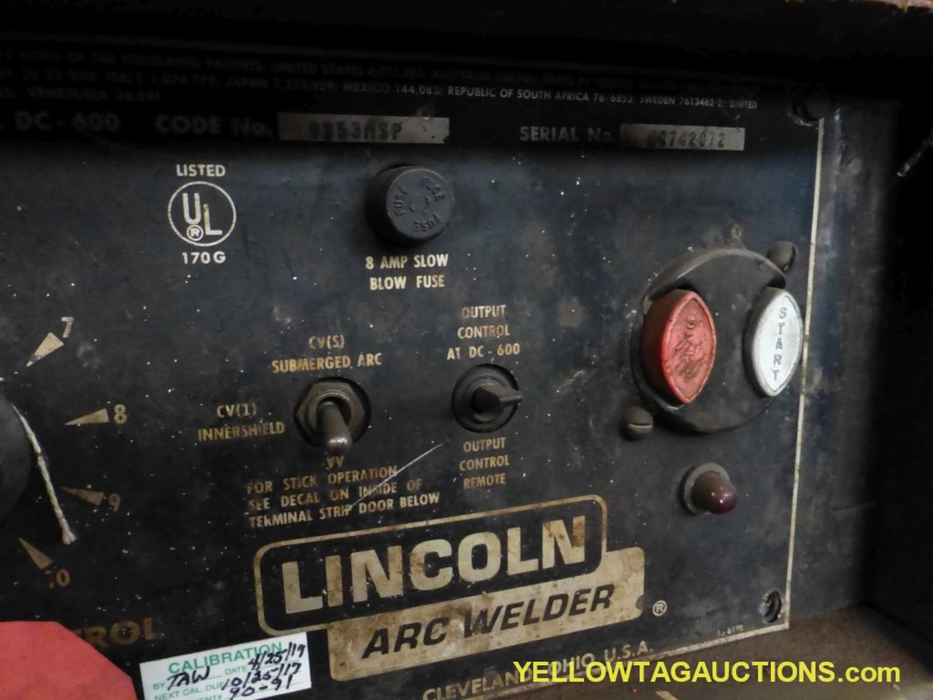 Lincoln Arc Ideal Arc DC-600 Welde w/Multiprocess Switch - Image 5 of 9