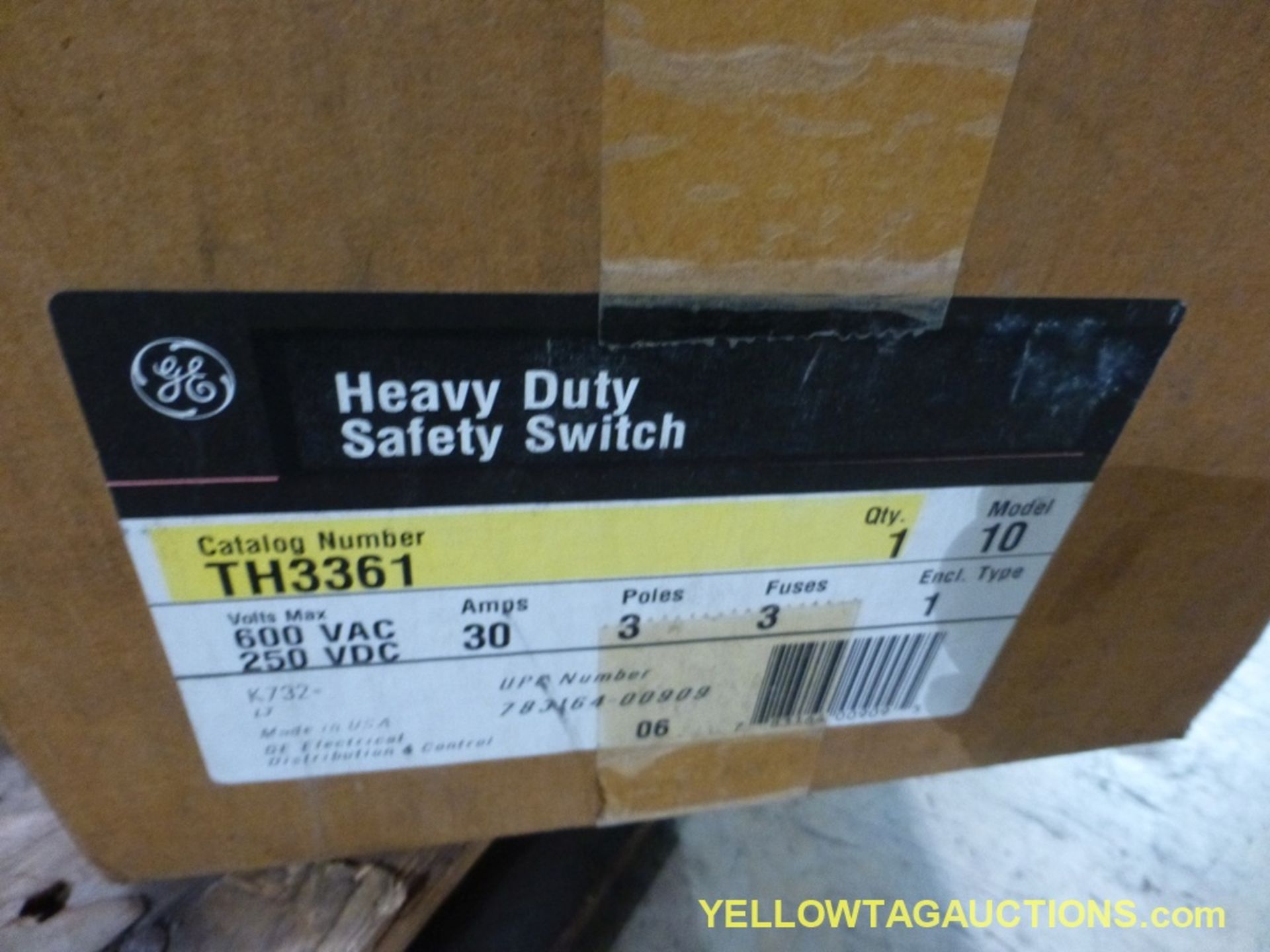Lot of (4) Assorted Electrical Components | (3) GE Heavy Duty Safety Switches | Cat No. TH3361, Mode - Image 3 of 4