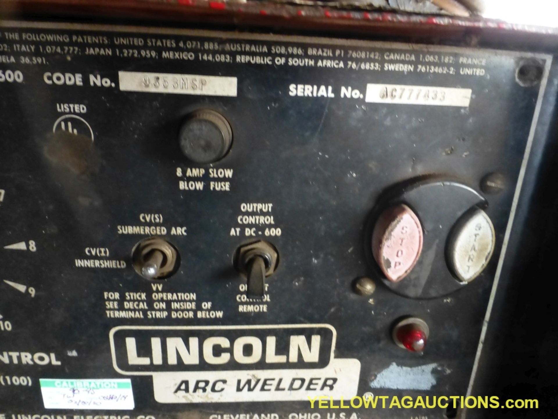 Lot of (2) Lincoln Components | (1) Lincoln Arc DC 600 Welder; (1) Lincoln LN-9 Wire Feeder - Image 5 of 11