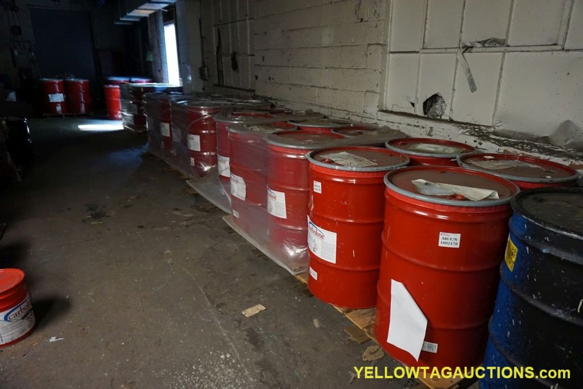 Lot of Approx. (36) 55 Gallon Drums of Carboline Coating | Includes: Black C900, Color 0908