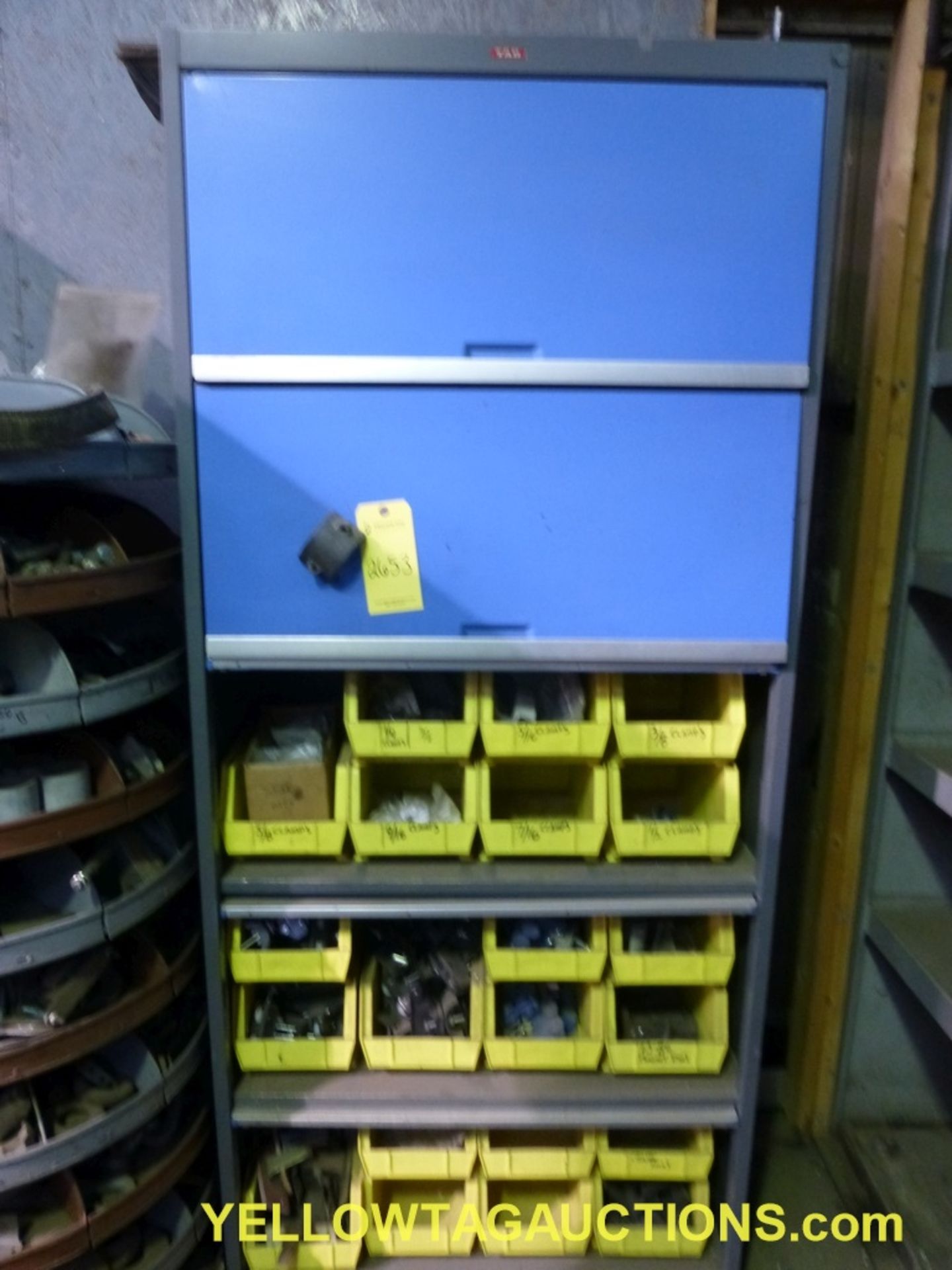 Job Cabinet w/Components | 83"T x 36"W x 17"L