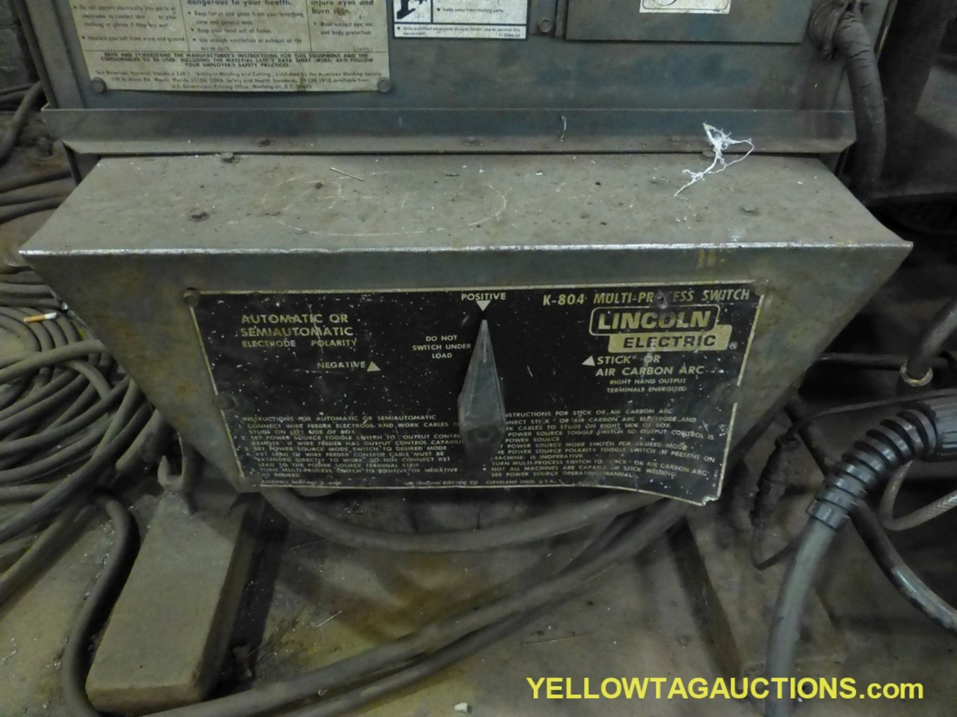 Lot of (2) Lincoln Components | (1) Lincoln Arc Ideal Arc DC 500 Welder; (1) Lincoln LN-9 Wire Feede - Image 6 of 13