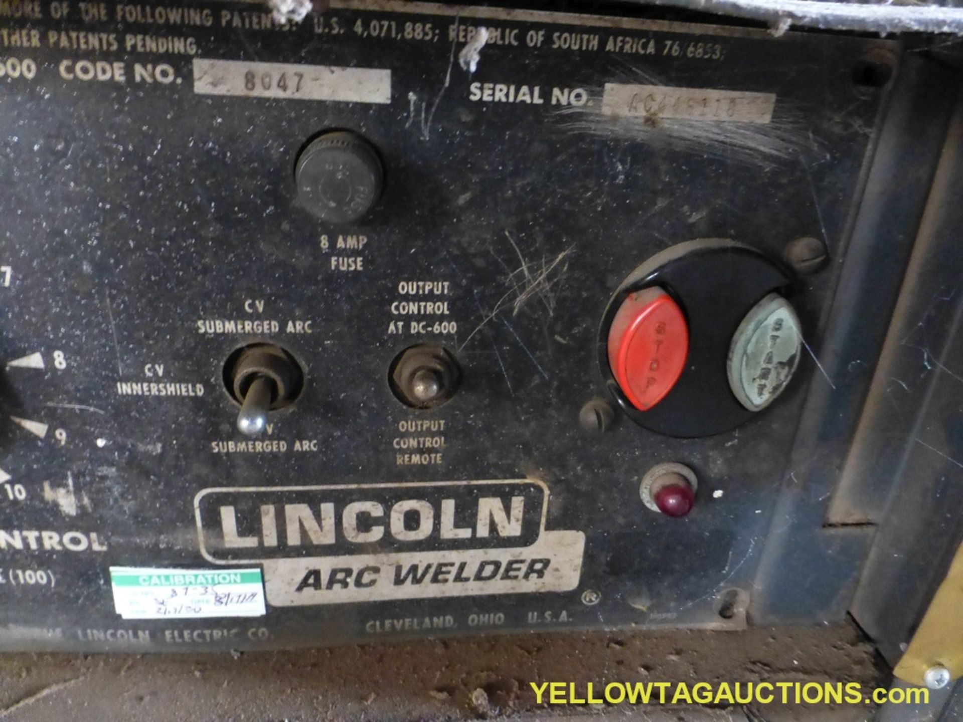 Lot of (2) Lincoln Welding Components | (1) Ideal Arc DC 600 Arc Welder w/Multi Processing Switch; W - Image 6 of 12