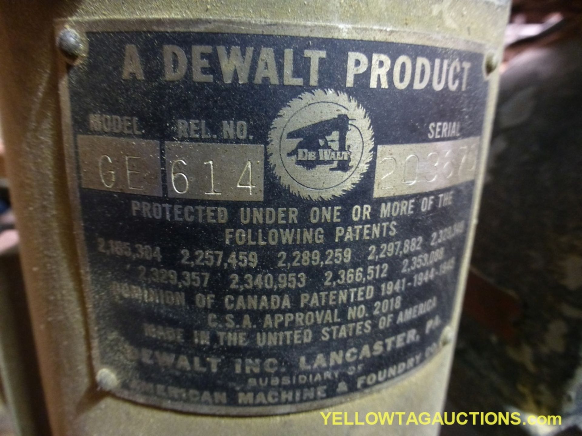 DeWalt Power Shop MBC 201 Radial Arm Saw w/Stand | Model: GE; 120 VAC - Image 12 of 12