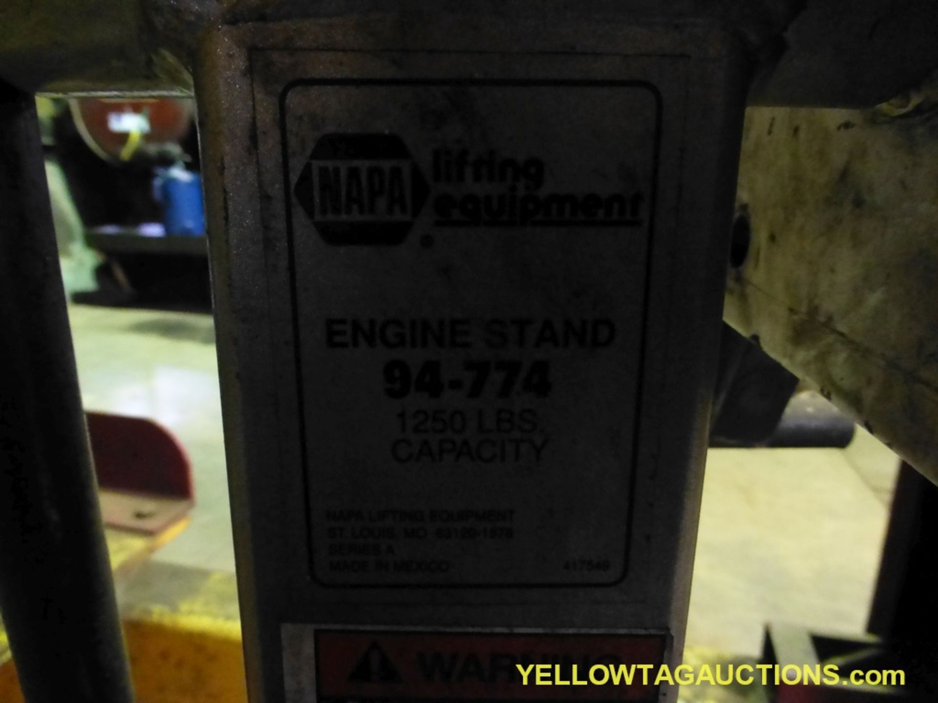 NAPA Engine Rotating Stand | Model No. 94-774; 1250 lbs Capacity - Image 4 of 4