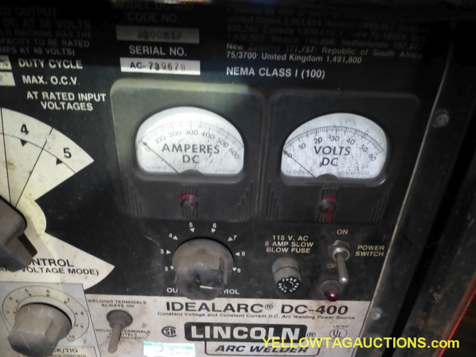 Lot of (2) Lincoln Welding Components | (1) Ideal Arc DC 600 Arc Welder; (1) Squirt Welder Wire Feed - Image 6 of 11