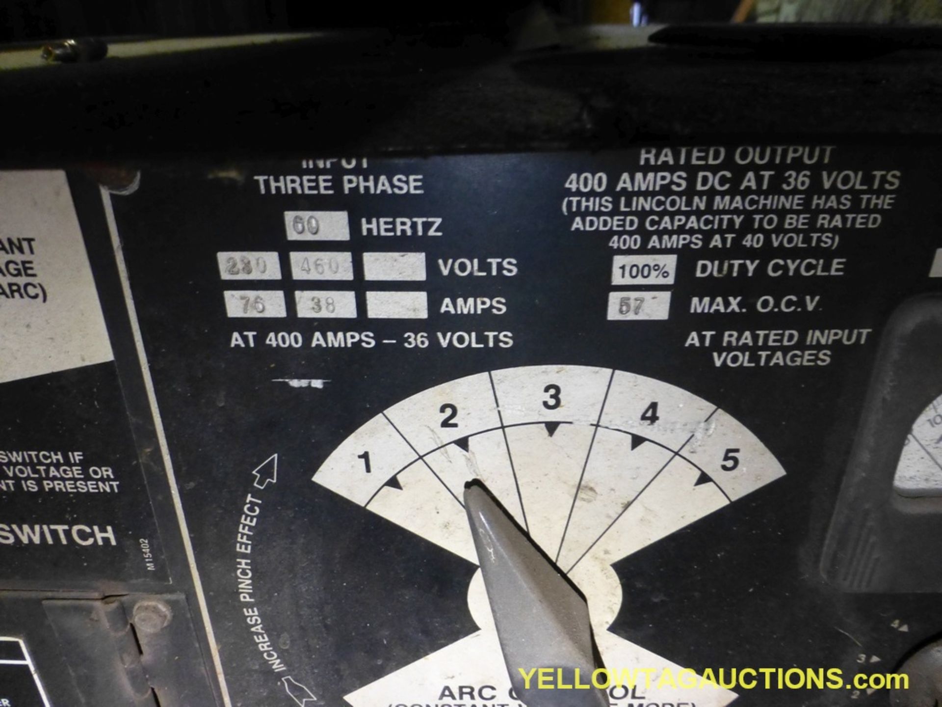 Lot of (2) Lincoln Welding Components | (1) Ideal Arc DC 600 Arc Welder; (1) Squirt Welder Wire Feed - Image 5 of 11