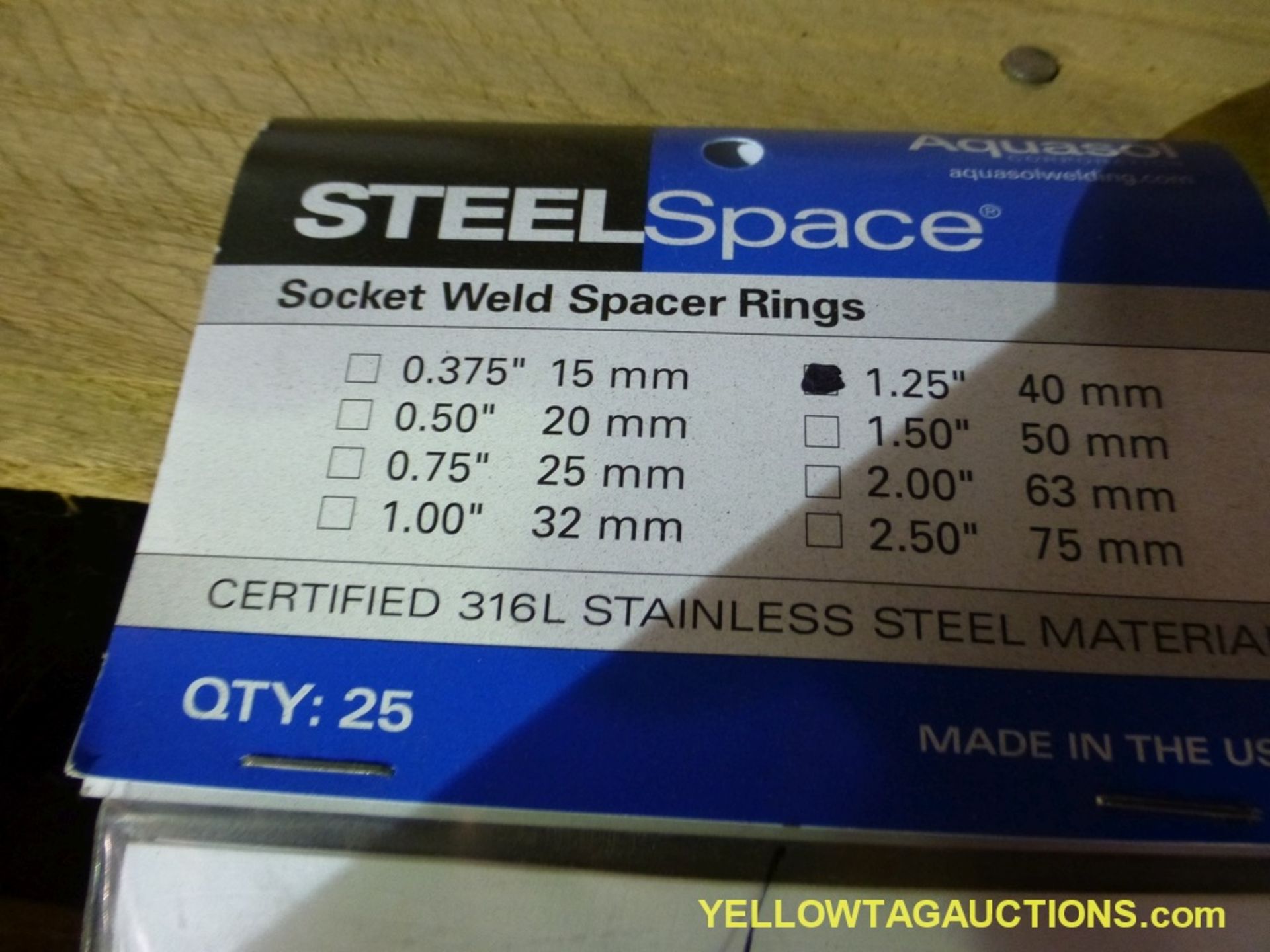 Lot of Assorted Aquasol Steel Space Contraction Rings | 1"; 3/8"; 3/4"; New Surplus - Image 5 of 7