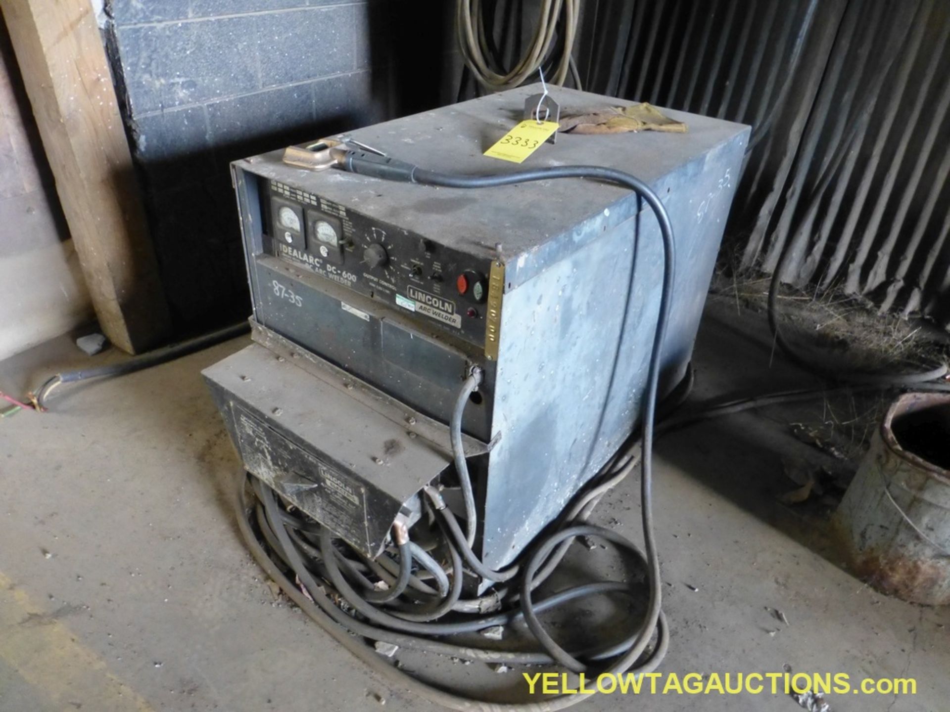 Lot of (2) Lincoln Welding Components | (1) Ideal Arc DC 600 Arc Welder w/Multi Processing Switch; W