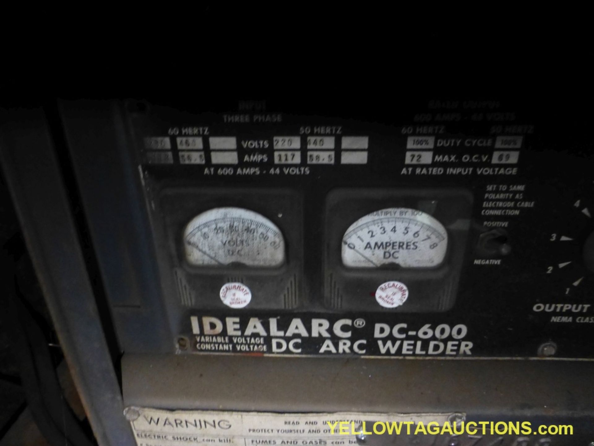 Lot of (2) Lincoln Components | (1) Ideal Arc DC 600 Arc Welder Model No. DC 600 w/Multi Processing - Image 3 of 12