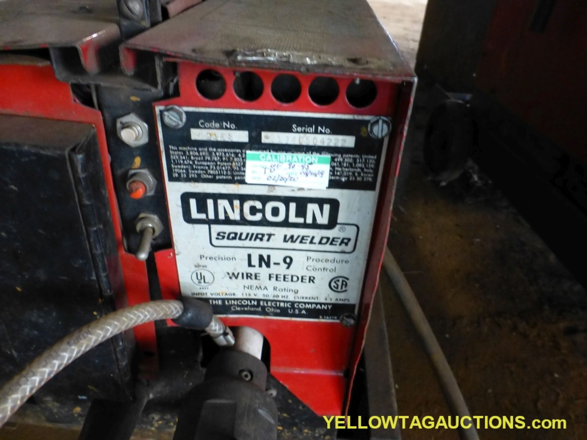 Lot of (2) Lincoln Components | (1) Lincoln Arc DC 600 Welder; (1) Lincoln LN-9 Wire Feeder - Image 8 of 11