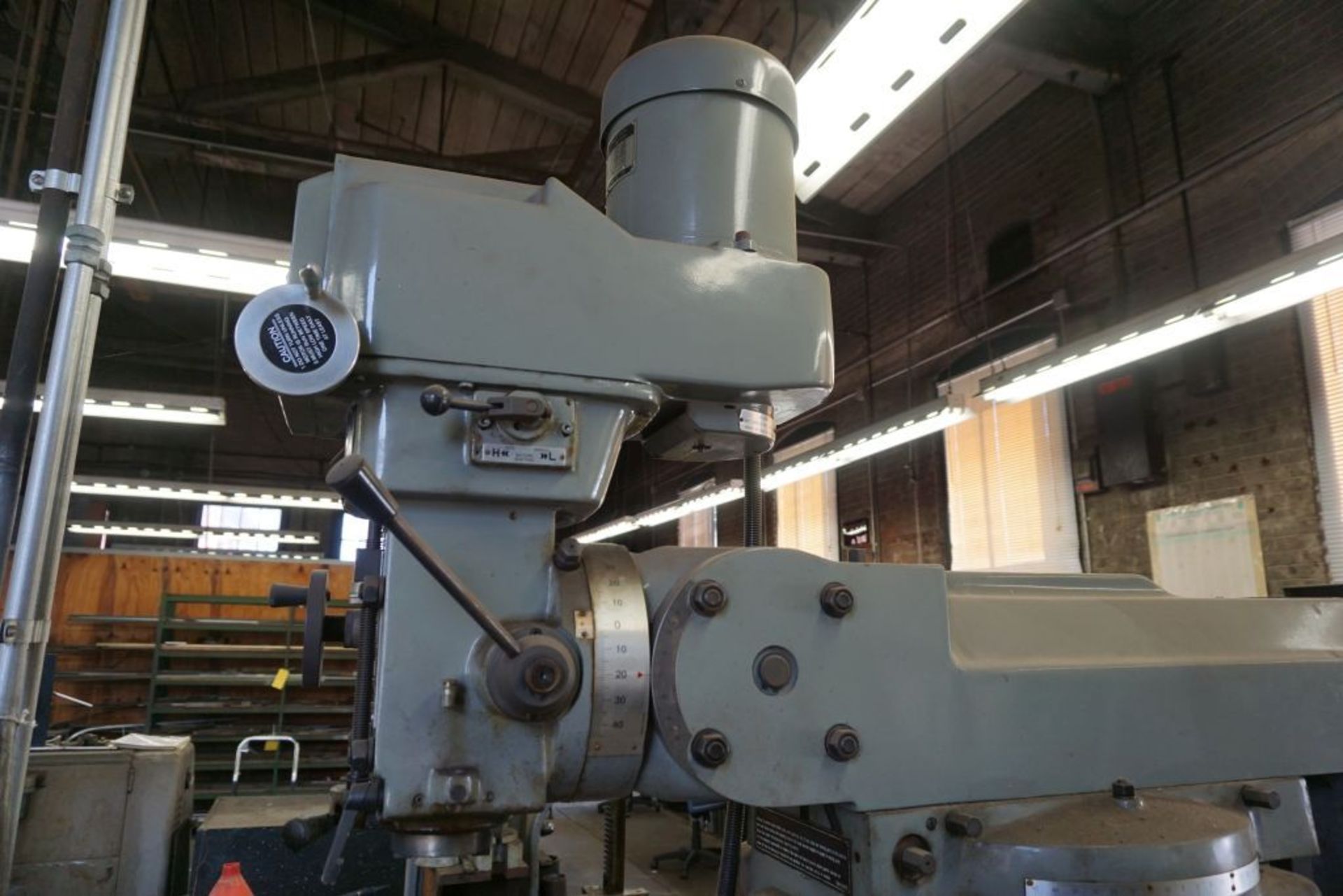 Sharp Horizontal Mill w/Vertical Head|Model No. VH25; 10" x 56" Table; Newall DRC; Dividing Head; - Image 23 of 26