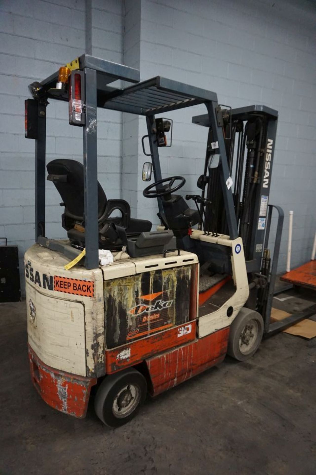 Nissan 48V Electric Forklift|2,470 lb Capacity; 1625 lb Residual Capacity; *Delayed Removal* - Image 3 of 14