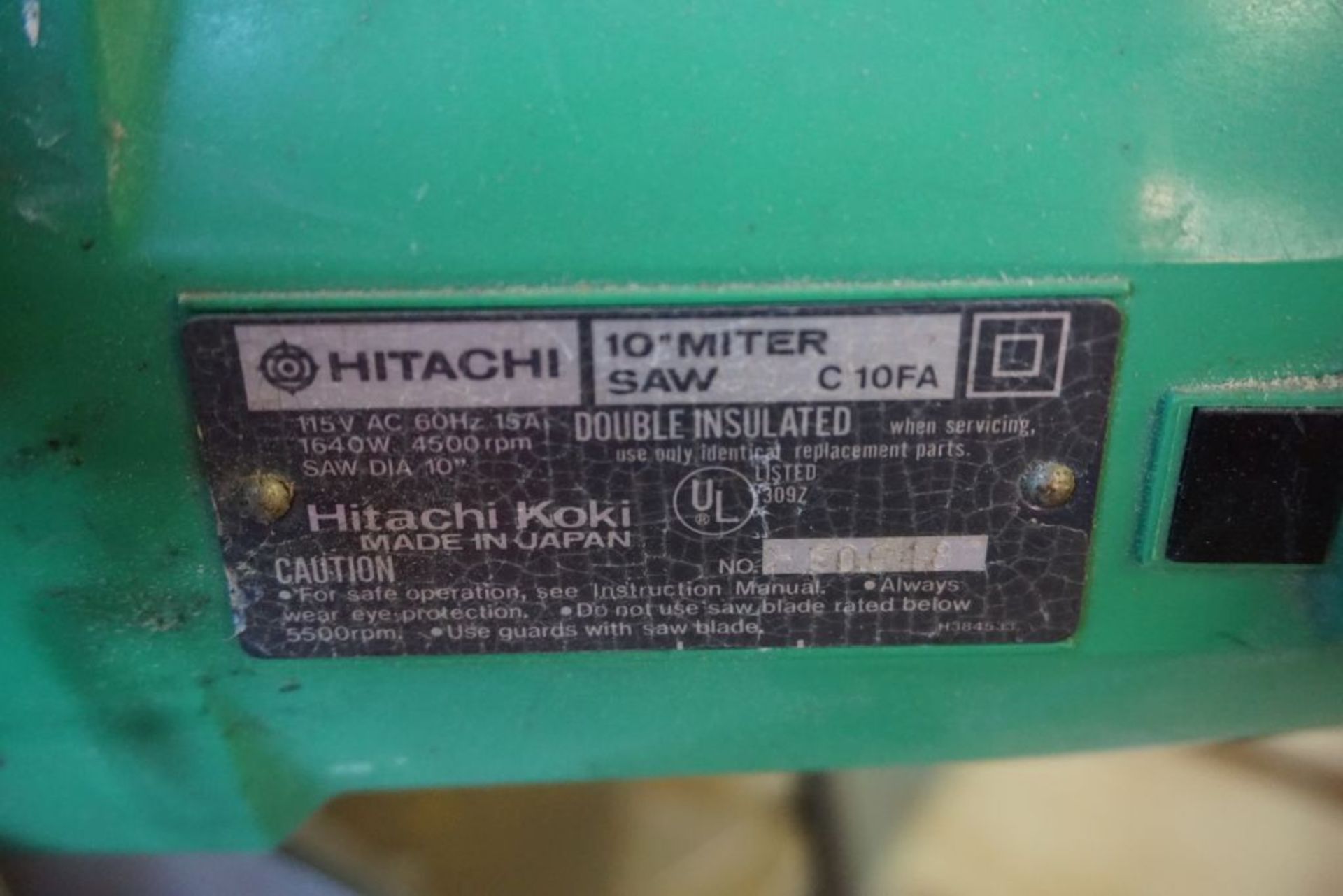 Hitachi Miter Saw|115V|Lot Tag: 729 - Image 5 of 5