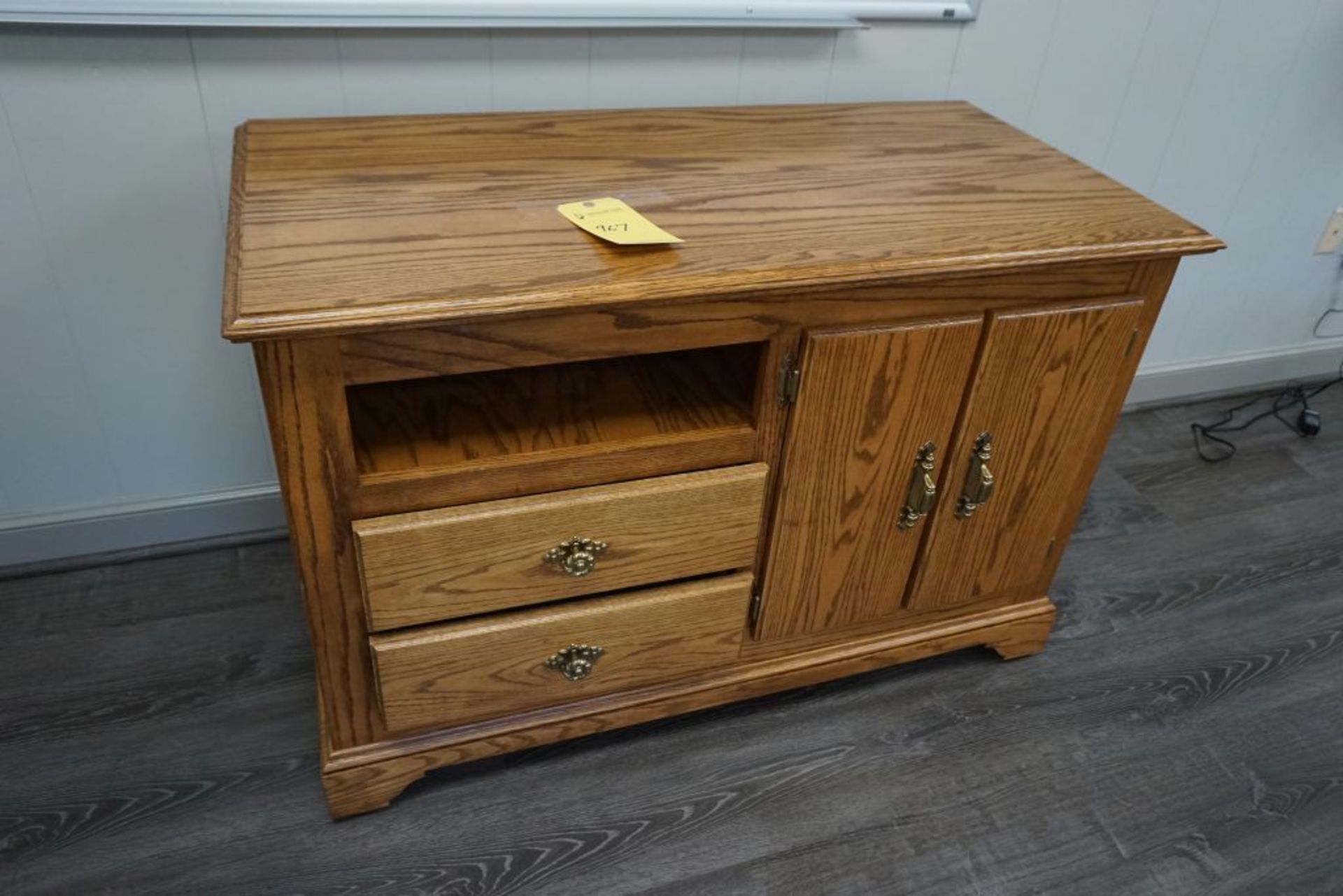 Wood Cabinet|Lot Tag: 967
