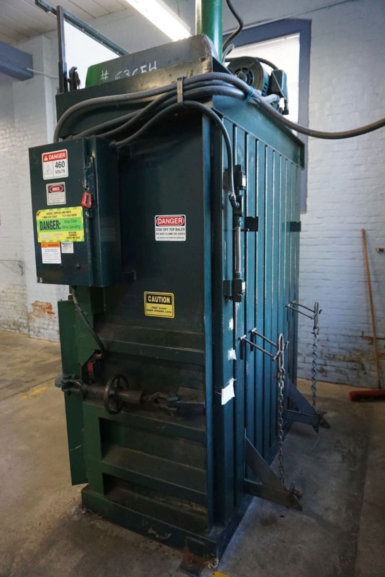 Marathon Vertical Baler|Model No. 6030 HC; Serial No. 20279; 60"W x 30"D; 460V|Lot Tag: 841 - Image 8 of 13