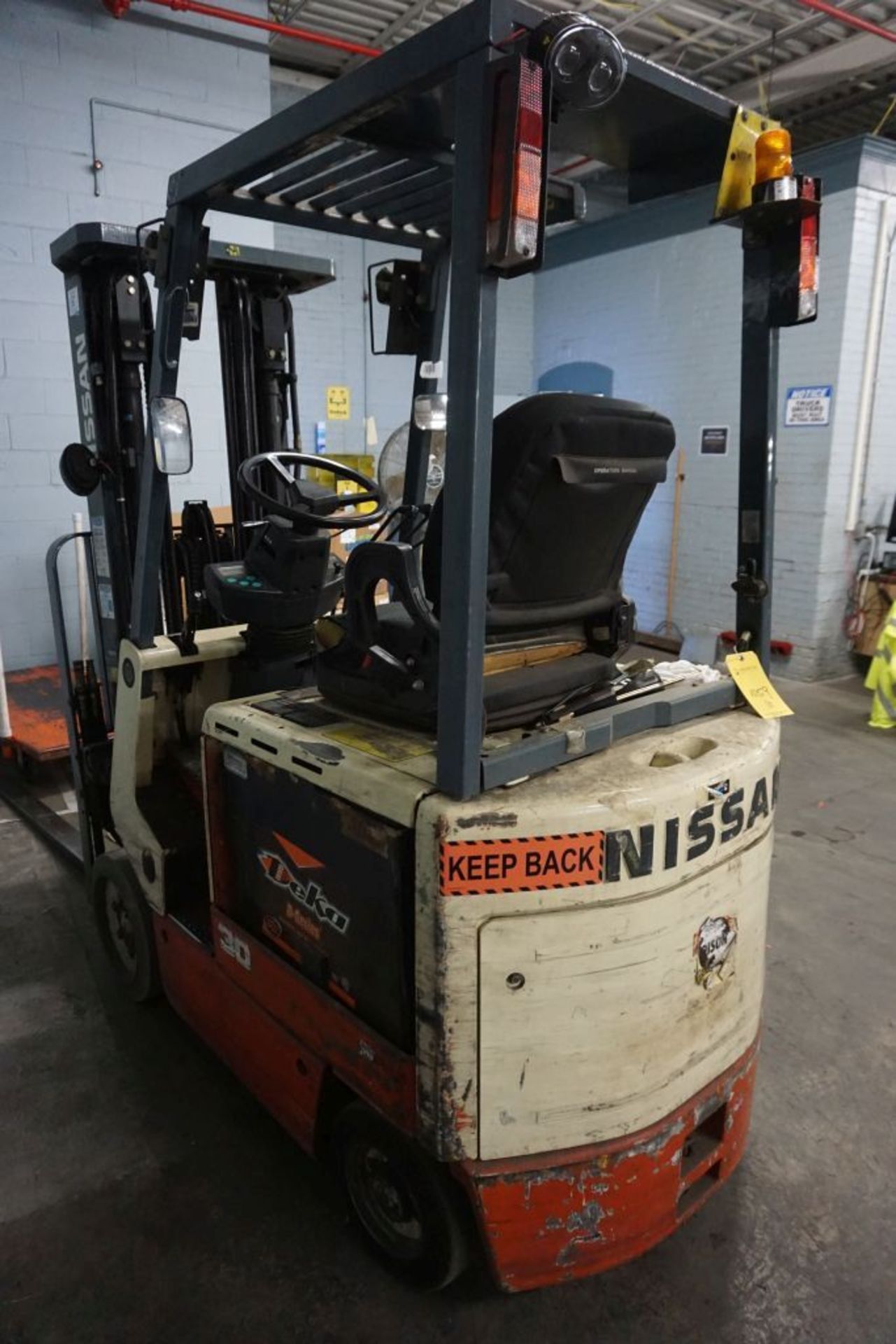 Nissan 48V Electric Forklift|2,470 lb Capacity; 1625 lb Residual Capacity; *Delayed Removal* - Image 4 of 14