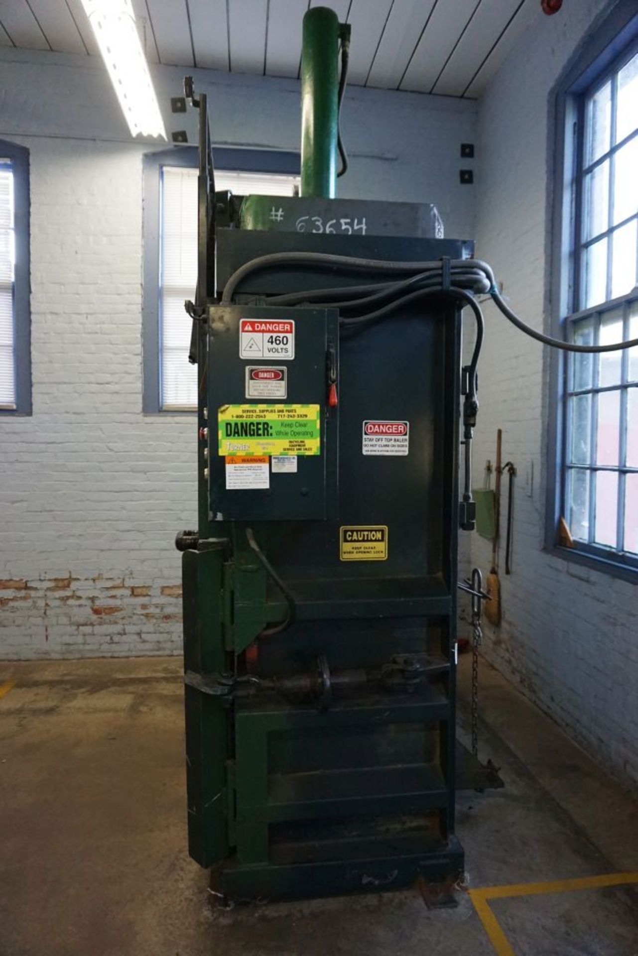 Marathon Vertical Baler|Model No. 6030 HC; Serial No. 20279; 60"W x 30"D; 460V|Lot Tag: 841 - Image 7 of 13