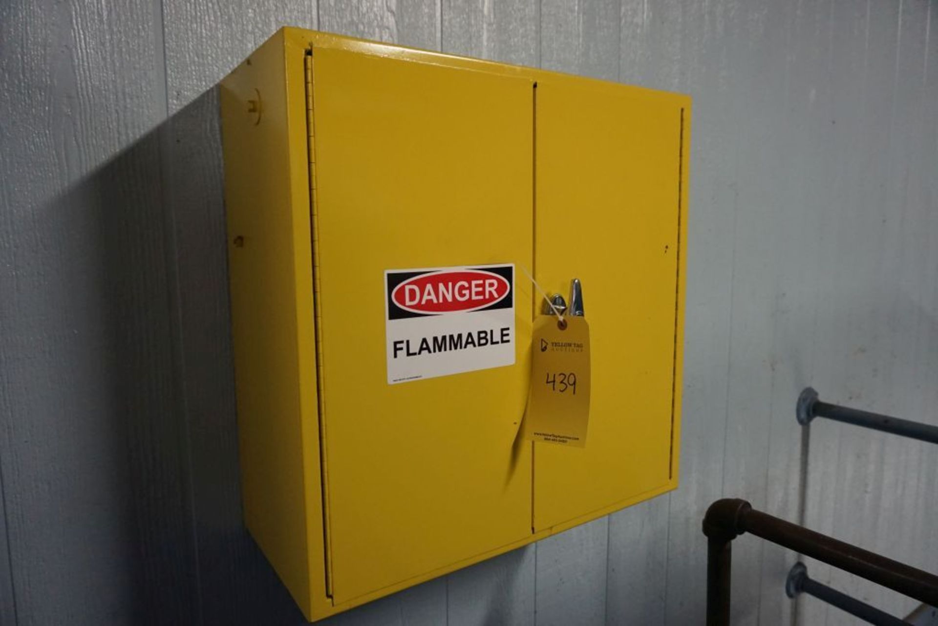 Wall Mounted Flammable Storage Cabinet|Lot Tag: 439