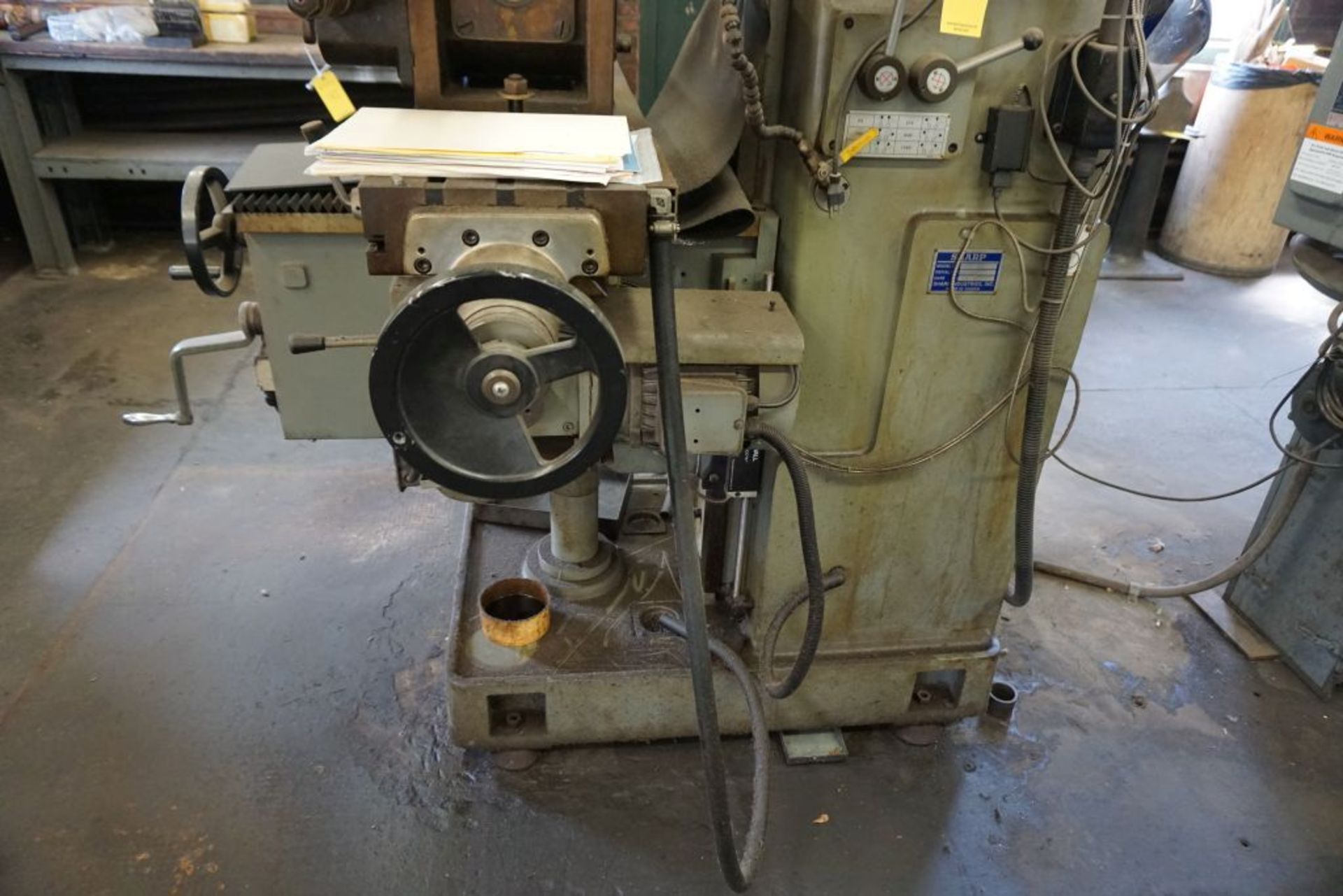 Sharp Horizontal Mill w/Vertical Head|Model No. VH25; 10" x 56" Table; Newall DRC; Dividing Head; - Image 2 of 26