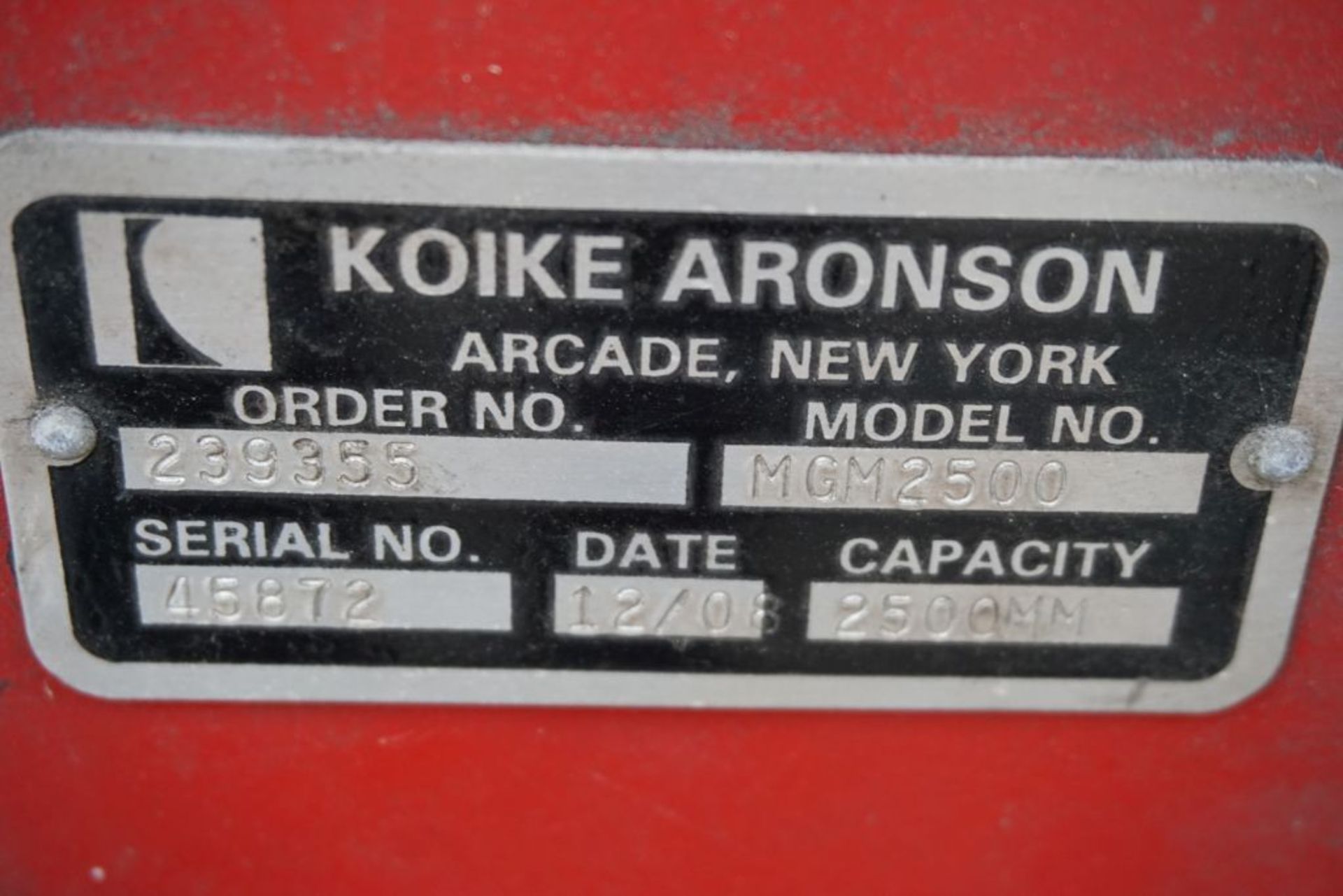 Koike Aronson Mastergraph Plasma Cutter|Includes:; Voyager Hypotherm Automation Monitor; - Bild 7 aus 50