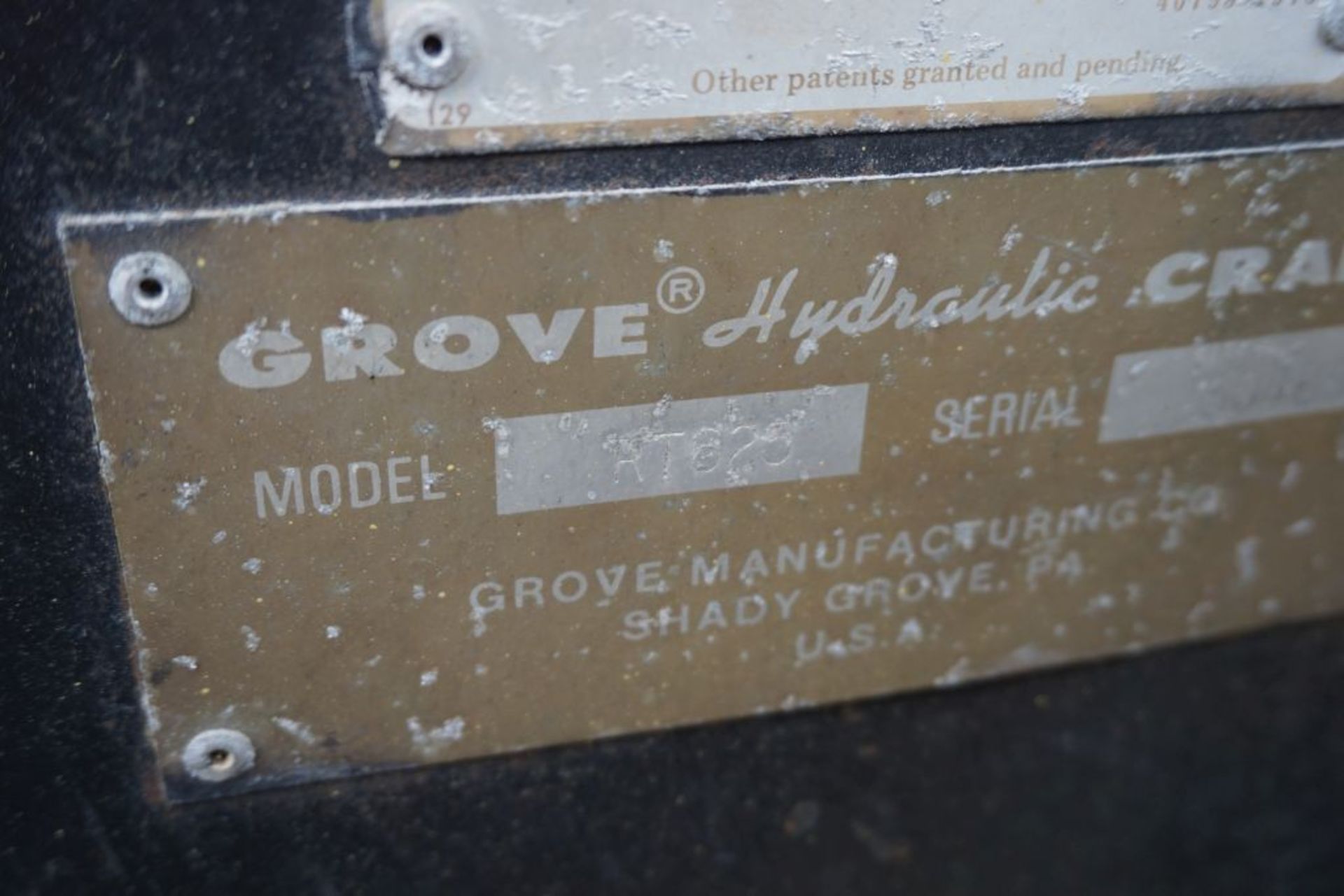 Grove RT625 Rough Terrain Hydraulic Crane|Serial No. 50488; 25 Ton Capacity; Max Height, No Boom: - Bild 51 aus 67
