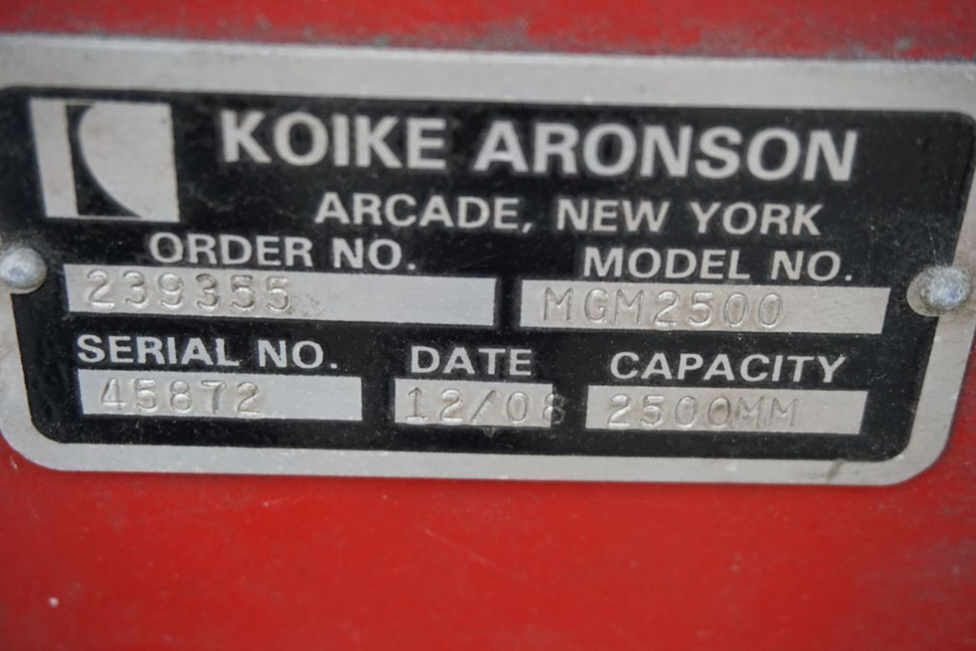 Koike Aronson Mastergraph Plasma Cutter|Includes:; Voyager Hypotherm Automation Monitor; - Bild 8 aus 50