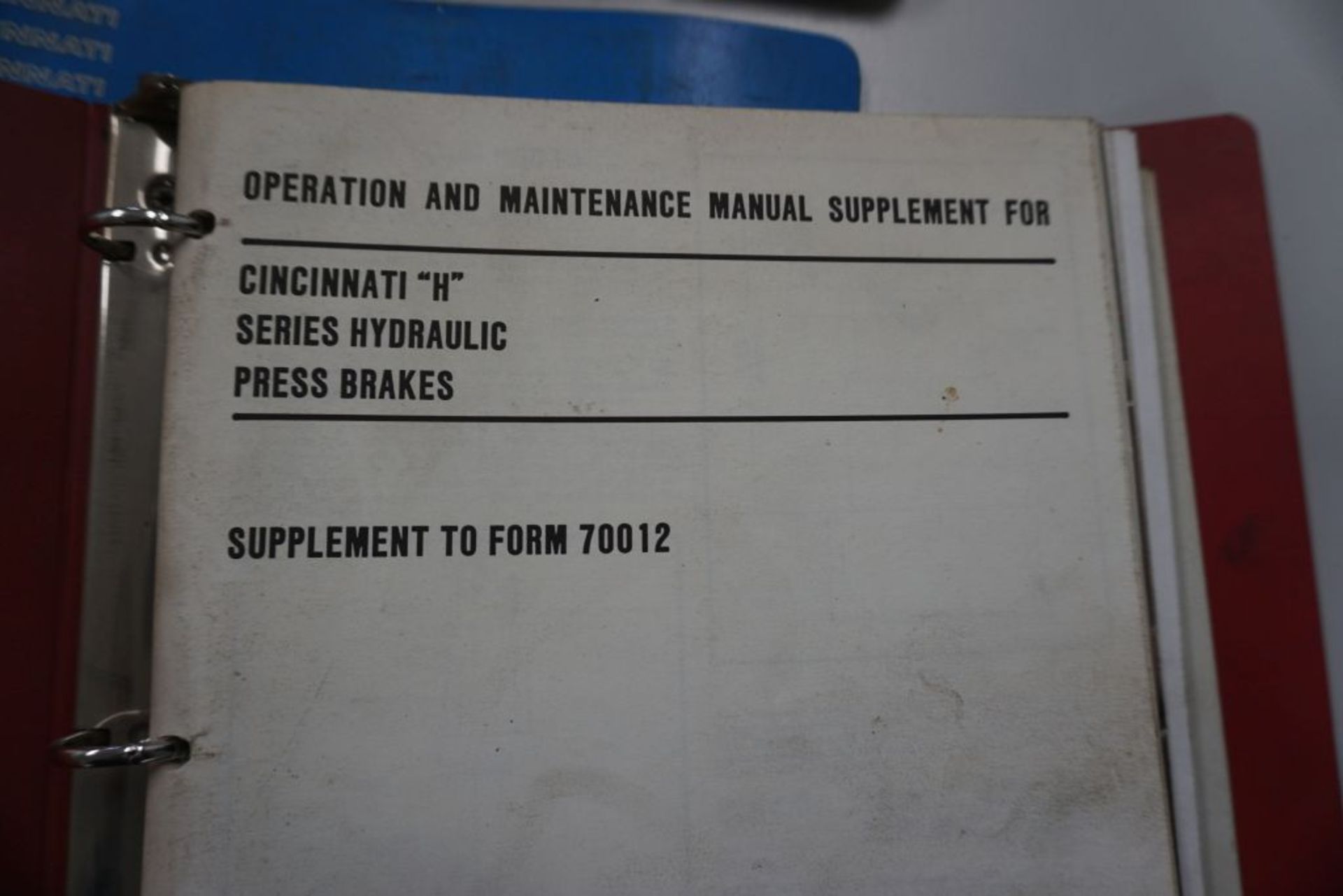 Cincinnati H Series Hydraulic Press Brake w/Autobend 7 Interface|Serial No. 40740; 300 Ton x 12'; - Image 34 of 37