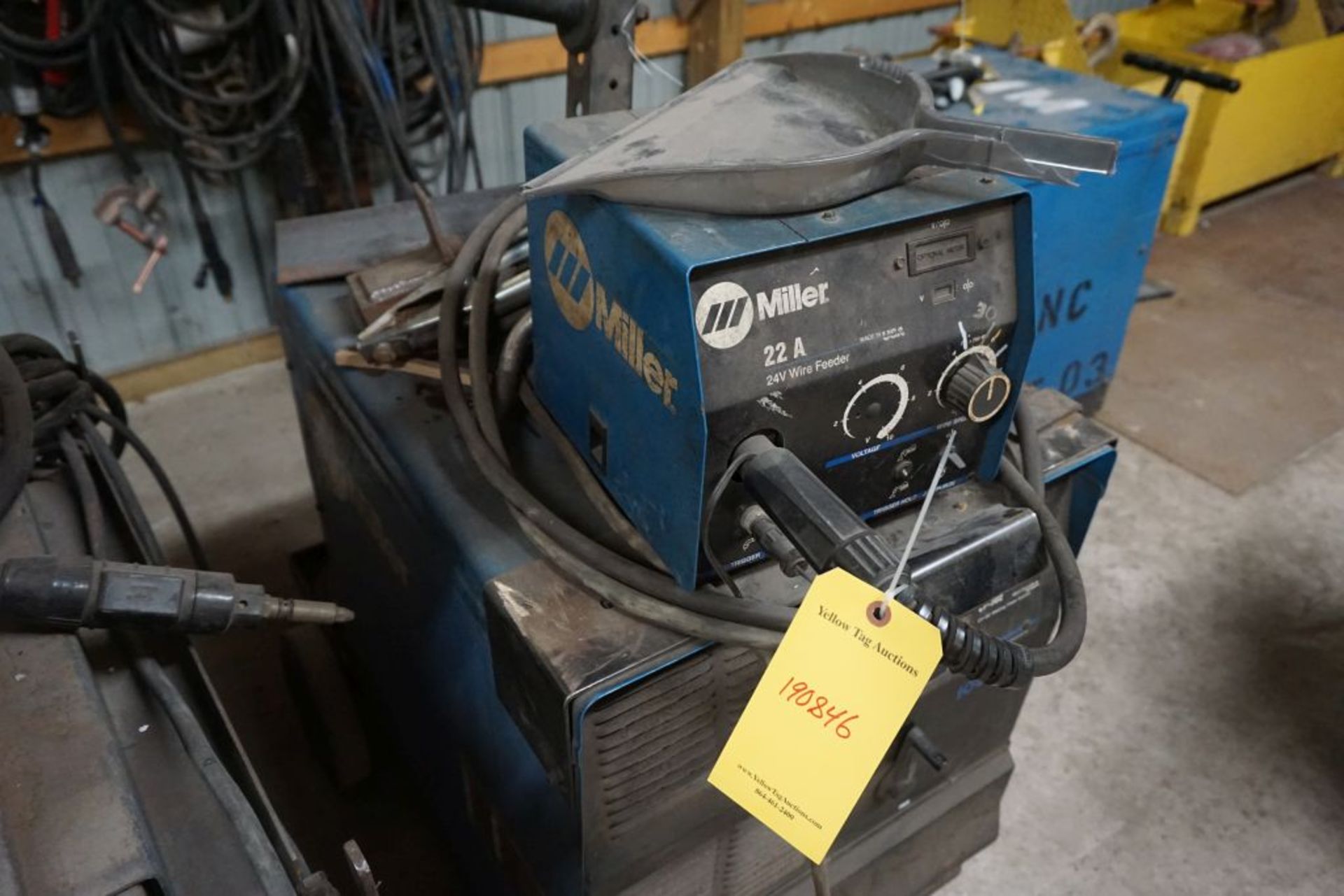 Miller CP-302 CV DC Welder with Wire Feeder|Miller 22A 24V Wire Feeder - Image 7 of 13