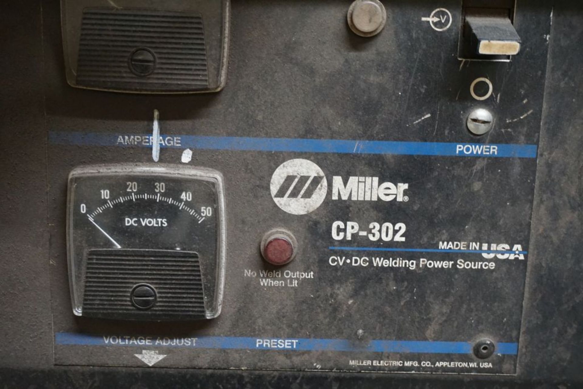 Miller CP-302 CV DC Welder with Wire Feeder|Miller 22A 24V Wire Feeder - Image 4 of 13