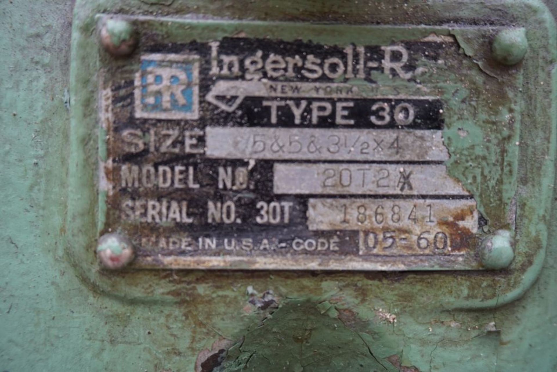 Ingersoll Rand Type 30 (2) Stage Industrial Air Compressor|Model No. 20T2A - Image 15 of 16