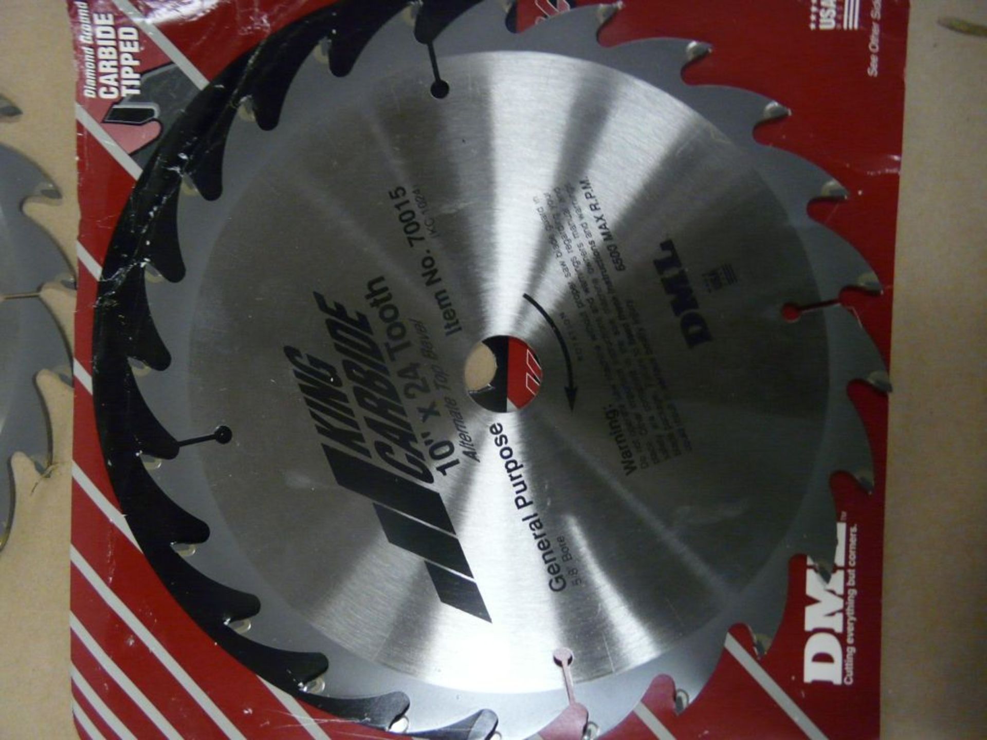 Lot of (6) DML Saw Blades|Part No. 70015; 10" - Image 2 of 2