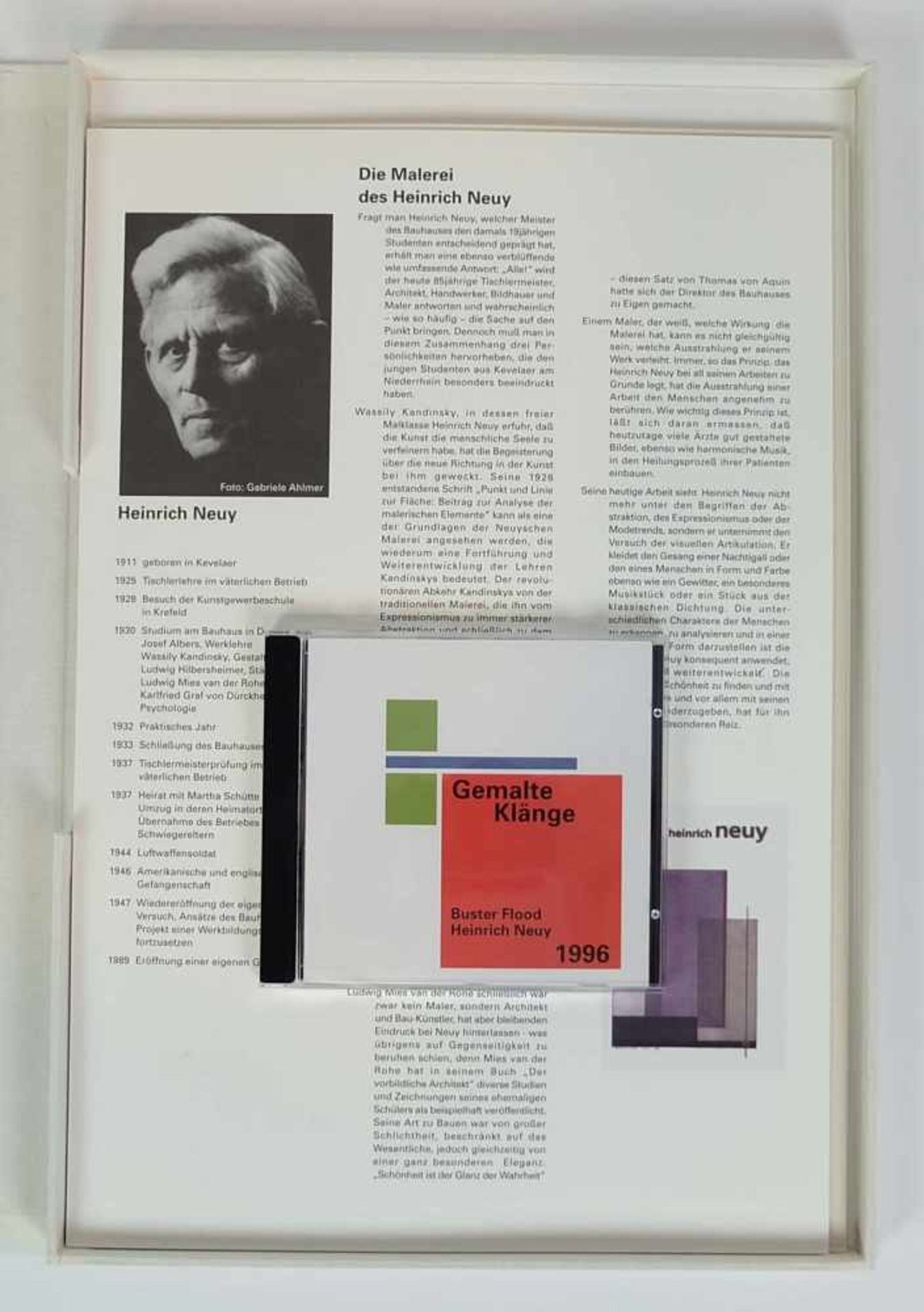 NEUY, Heinrich (*1911 Kevelaer †2003 Steinfurt), Hartbox "Gemalte Klänge" mit 10 Offsette, je - Bild 2 aus 2