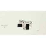 CHILLIDA, Eduardo (*1924 San Sebastián †2002 ebd), Lithografie, Abstrakte Komposition, seitlich