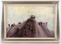 VAN DER AVOORT, Herman (1894-1976), "Kohlensammlerinnen", Öl/Lwd., 35 x 52,5, auf Platte aufgezogen,