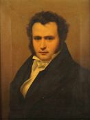 WEBER, Joseph (ca.1803-1881), "Portrait eines Mannes", Öl/Lwd., 64 x 49, unten links signiert und "
