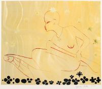 POLKE, Sigmar, "Aurora", Farboffset, 51 x 61, handsigniert und datiert 2000, ungerahmt