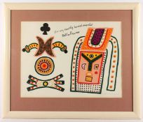 DAVIE, Alan, "For my dearly loved master Pablo Picasso", Original-Farblithographie auf BFK Rives-