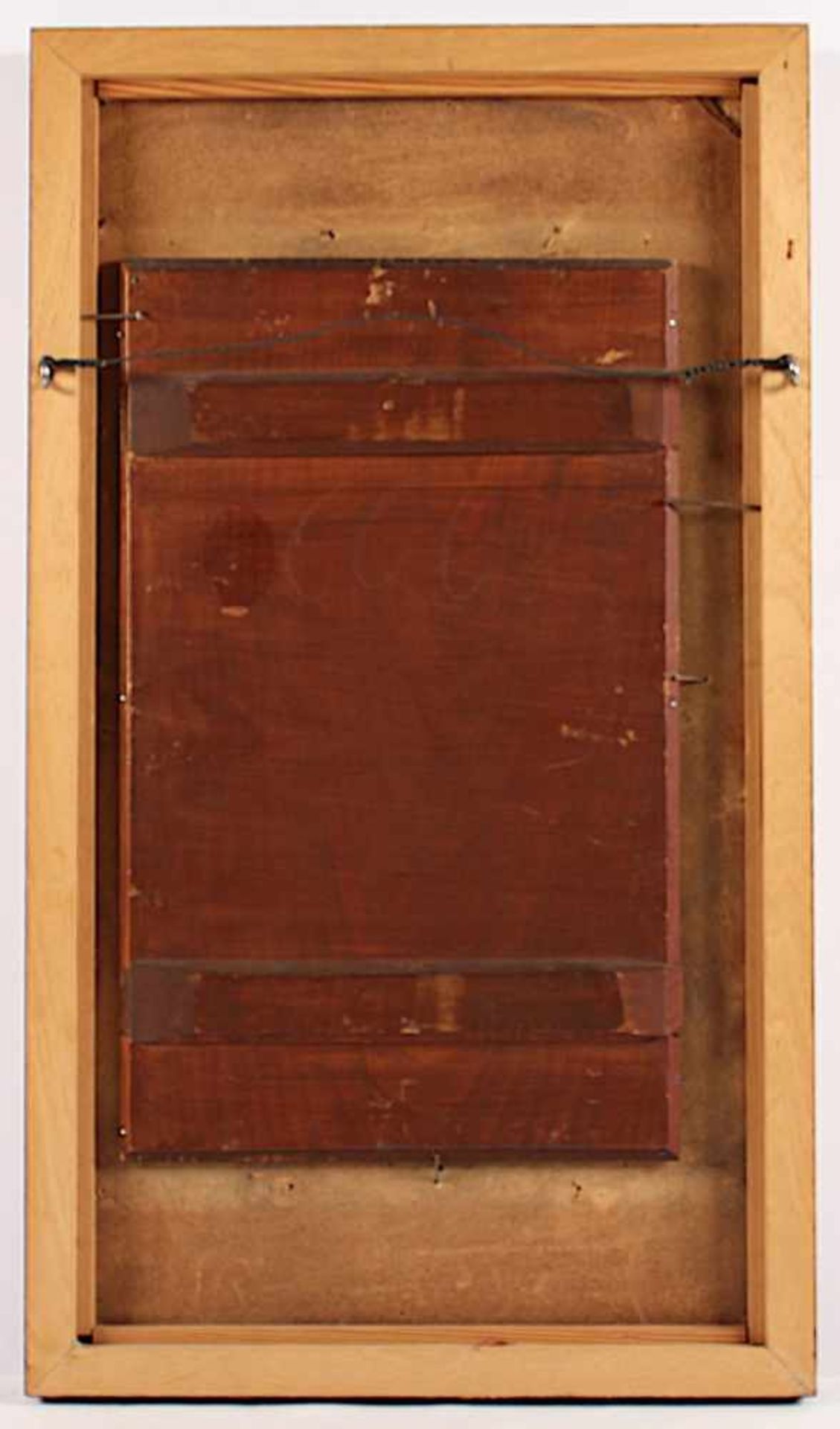 BERNARD, Joseph (1864-1933), "Blick durchs Schlüsselloch", Öl/Holz, 47 x 29, unten Mitte signiert, - Image 6 of 6