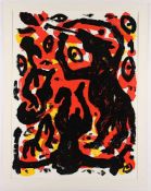 PENCK, A.R., "Konzert", Farbsiebdruck, 83 x 63, zu einer Ausstellung, Köln, 1994, ungerahmt