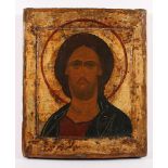 IKONE, "Christus das grimme Auge", Tempera/Holz, 30,5 x 26, RUSSLAND, 17.Jh. Expertise Helmut