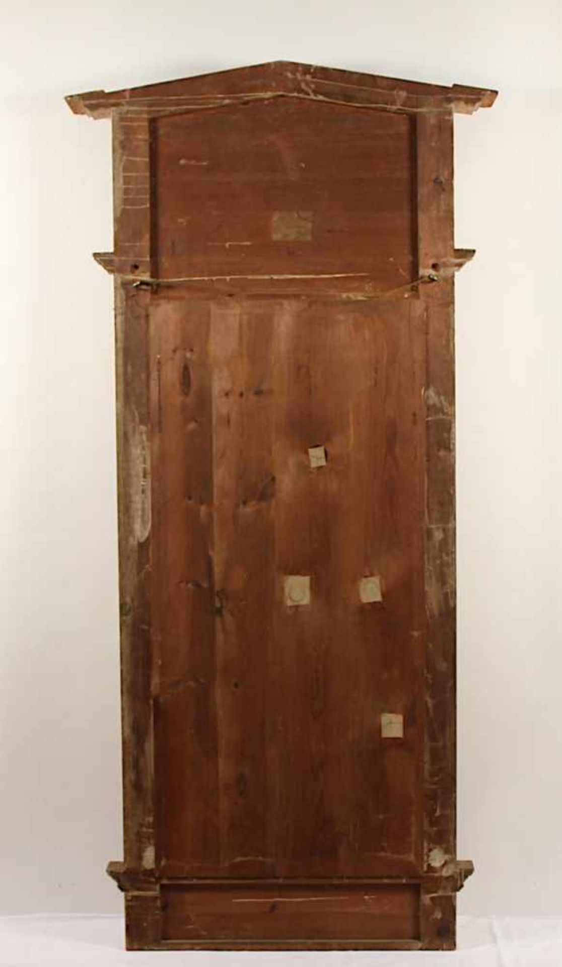 GROSSER KONSOLSPIEGEL, Holz, vergoldet, besch., originales Spiegelglas, H 234, B 109, DEUTSCH, um - Image 3 of 3