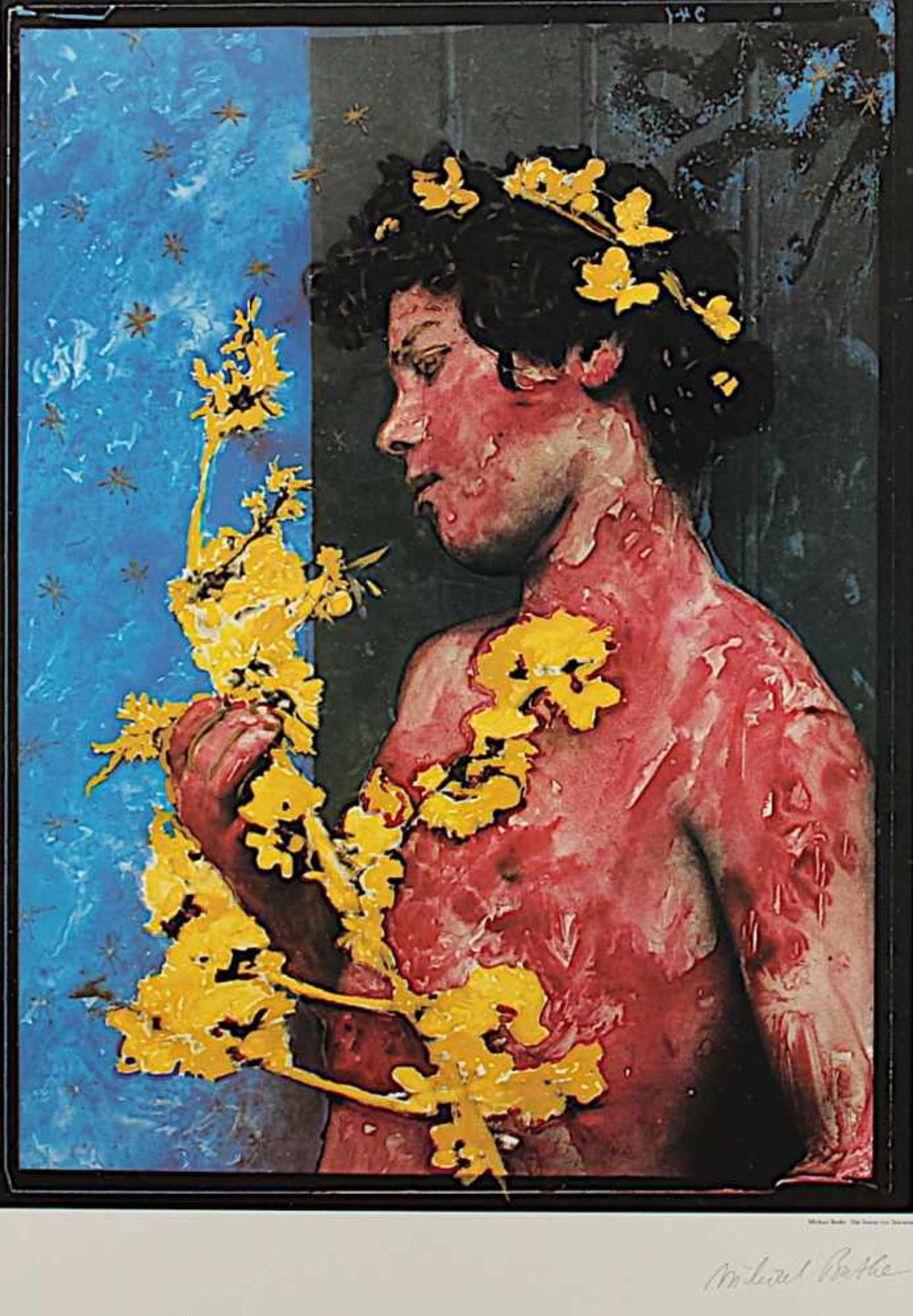 BUTHE, Michael, "Die Sonne von Taormina", Plakat, Farboffset, 58 x 44, handsigniert, R.