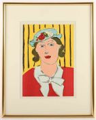 MATISSE, Henri, "Femme au chapeau", Farblithografie, 32 x 22,5, aus Verve 5-6. Mourlot, Paris, 1939,