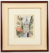 VAN DONGEN, Kees, "Rue Mazarine", Original-Farblithografie, 23 x 18, Illustration aus einem Buch,