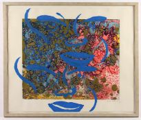 BUTHE, Michael, "Garden Flowers", handbemalte Farblithographie auf Velin, 67 x 80 (Blattmaß), bez.