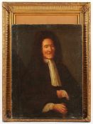 PORTRAITMALER DES 17./18.JH., "Bildnis eines Mannes", Öl/Lwd., 88 x 66, doubliert, besch. und rest.,