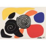 CALDER, Alexander, "Spirals and petals", Farbserigrafie, 45 x 64, Edition Acte, Sabam 2003,